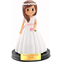 Figura NIÑA para Pastel (Tarta) DE COMUNIÓN Personalizada. Medida 15 CM